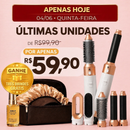 FRETE GRÁTIS - Escova Ellegance Deluxe Hair 5 em 1, Alisa, Seca, Modela, Faz Cachos e Anti-Frizz - BIVOLT (110v/220v)
