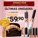 FRETE GRÁTIS - Escova Ellegance Deluxe Hair 5 em 1, Alisa, Seca, Modela, Faz Cachos e Anti-Frizz - BIVOLT (110v/220v)
